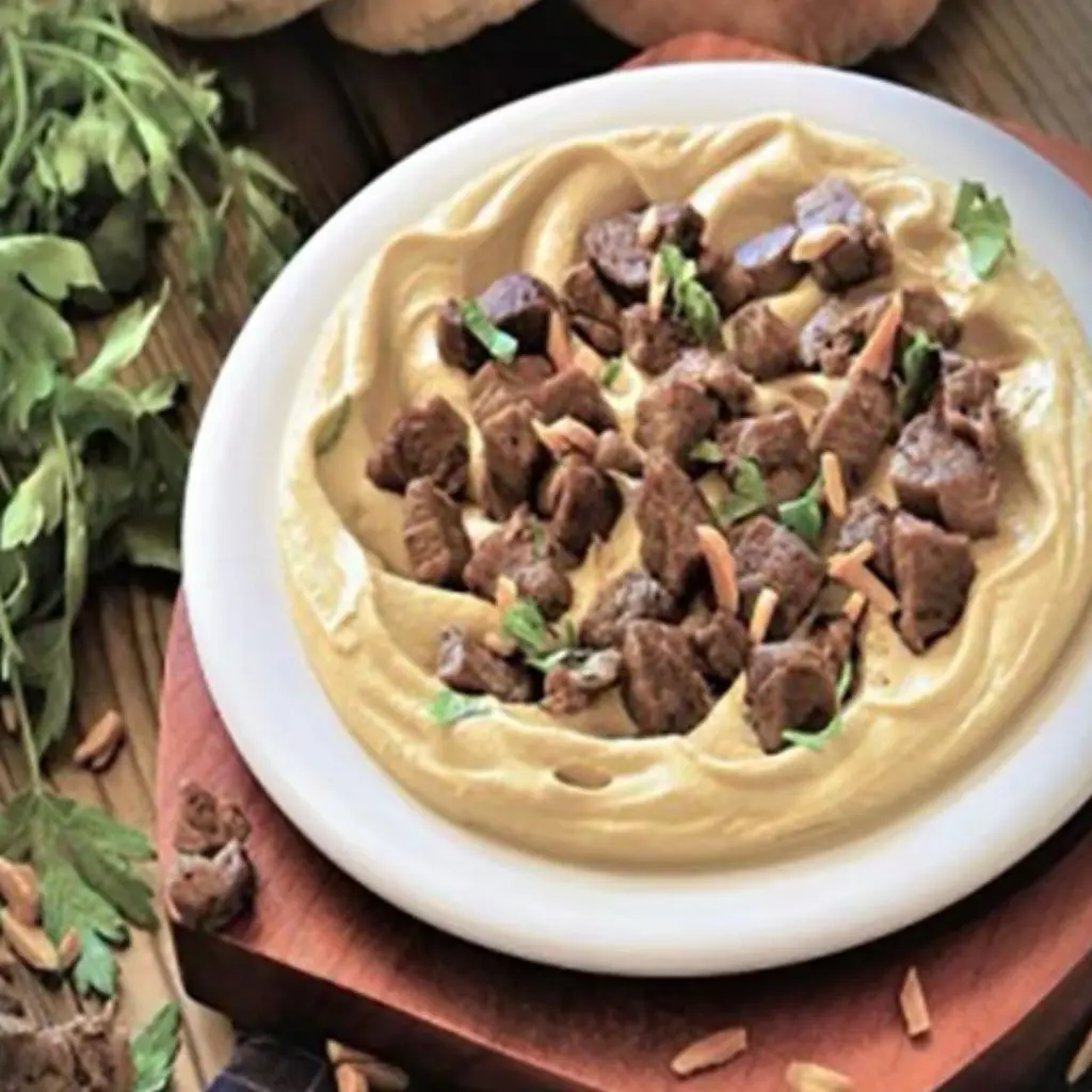 Qawarma Hummus